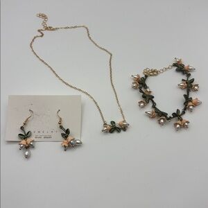 Delicate Flower Jewelry Set